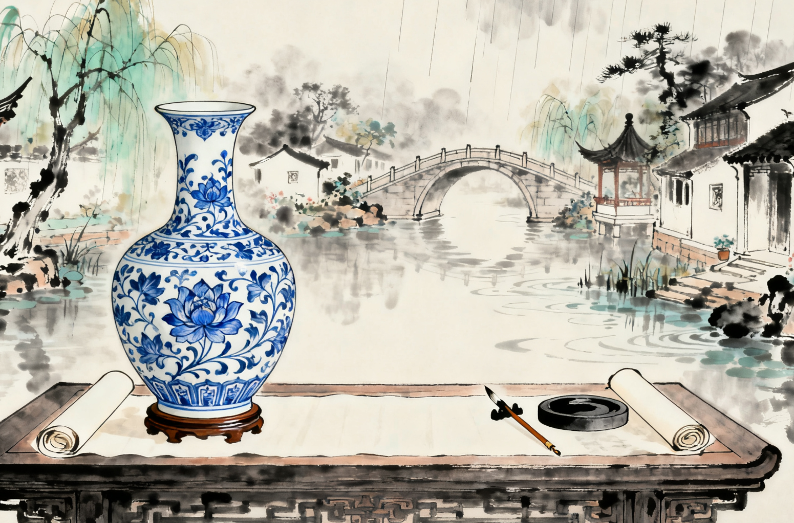 炊烟袅袅升起，隔江千万里  是哪首歌里的词？